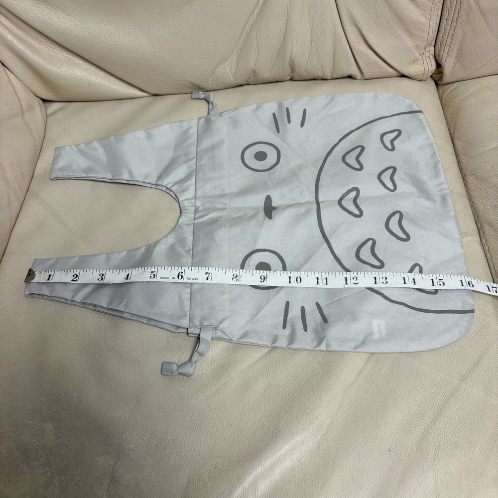 TOTORO Small Gray Drawstring Tote Bag Water Repellent Ensky Studio Ghibli Japan - Picture 3 of 8